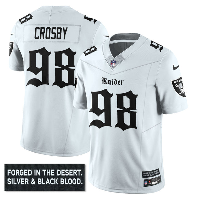 Women's Las Vegas Raiders 'Gothic Silver State Edition' Vapor Limited Jersey - All Stitched