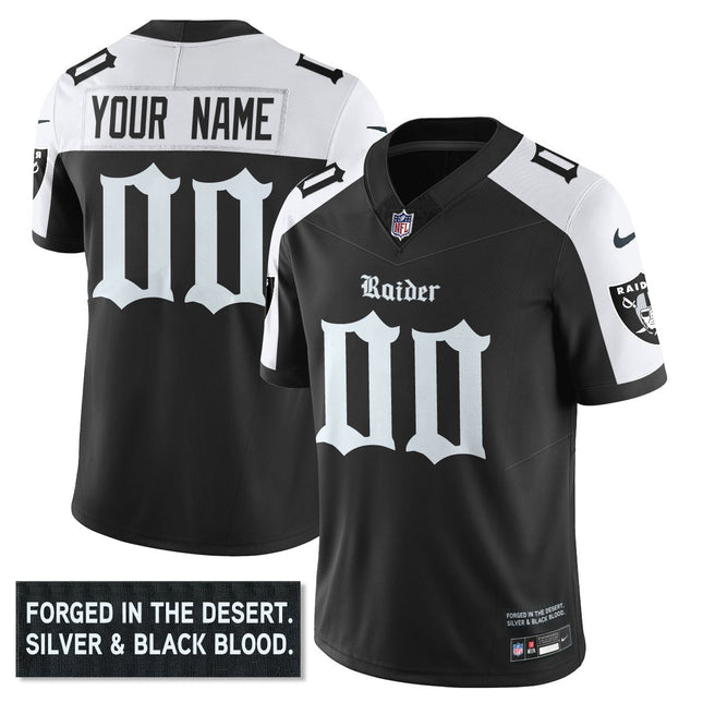 Women's Las Vegas Raiders 'Gothic Silver State Edition' Vapor Limited Jersey - All Stitched