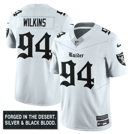 Women's Las Vegas Raiders 'Gothic Silver State Edition' Vapor Limited Jersey - All Stitched