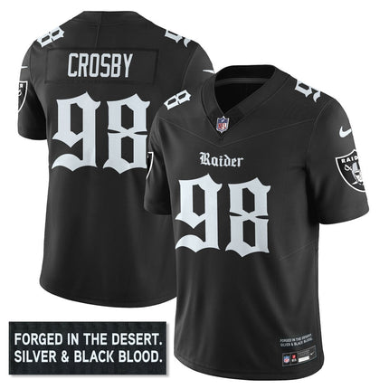Women's Las Vegas Raiders 'Gothic Silver State Edition' Vapor Limited Jersey - All Stitched