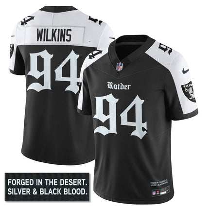 Women's Las Vegas Raiders 'Gothic Silver State Edition' Vapor Limited Jersey - All Stitched