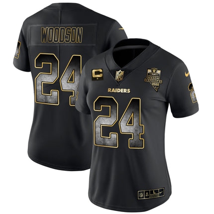 Women's Raiders Gold Arch Smoke Vapor Jersey - All Stitched