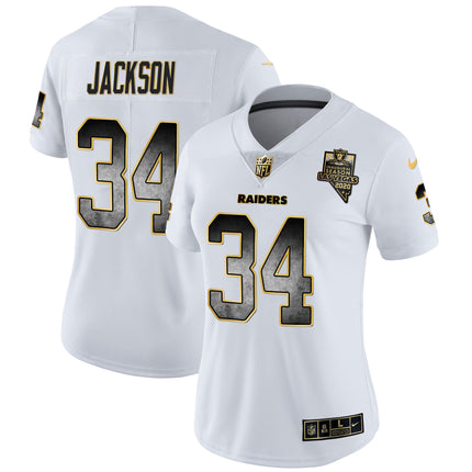Women's Raiders Gold Arch Smoke Vapor Jersey - All Stitched