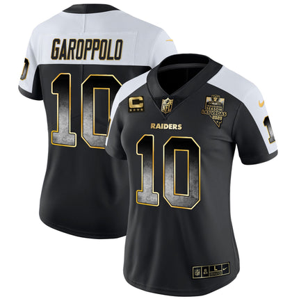 Women's Raiders Gold Arch Smoke Vapor Jersey - All Stitched