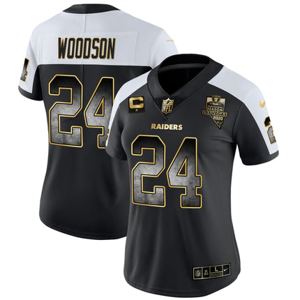 Women's Raiders Gold Arch Smoke Vapor Jersey - All Stitched