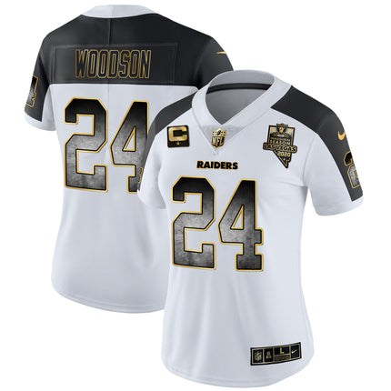 Women's Raiders Gold Arch Smoke Vapor Jersey - All Stitched