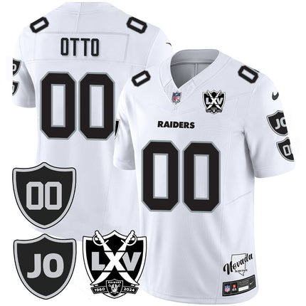 Men's Raiders Vapor Limited Jersey - All Stitched - Honor Jim Otto