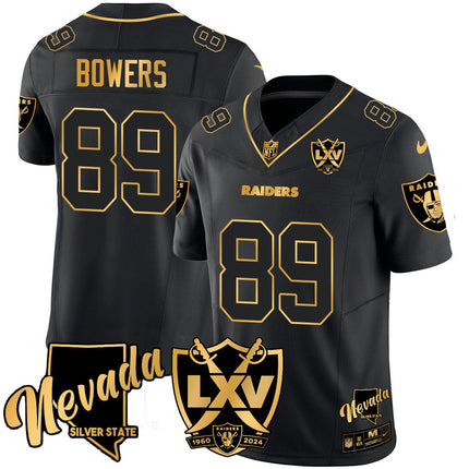 Men's Raiders 2024 Vapor Limited Gold Jersey - 65th Anniversary - All Stitched