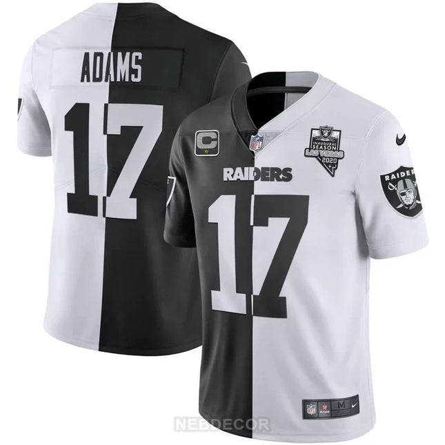 MEN'S LAS VEGAS RAIDERS INAUGURAL SEASON PATCH SPLIT GOLD JERSEY - ALL STITCHED
