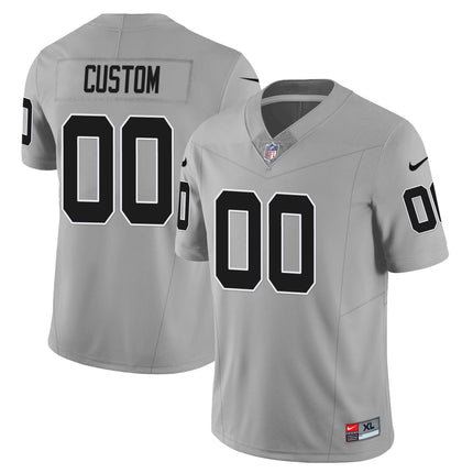 Custom Las Vegas Raiders 2023 Nevada Sliver State Patch Jersey - All Stitched