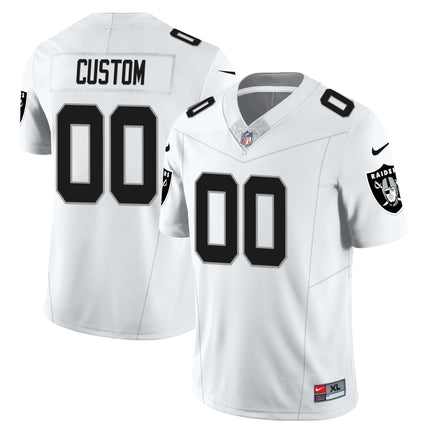 Custom Las Vegas Raiders 2023 Nevada Sliver State Patch Jersey - All Stitched