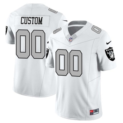 Custom Las Vegas Raiders 2023 Nevada Sliver State Patch Jersey - All Stitched
