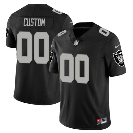 Custom Las Vegas Raiders 2023 Nevada Sliver State Patch Jersey - All Stitched
