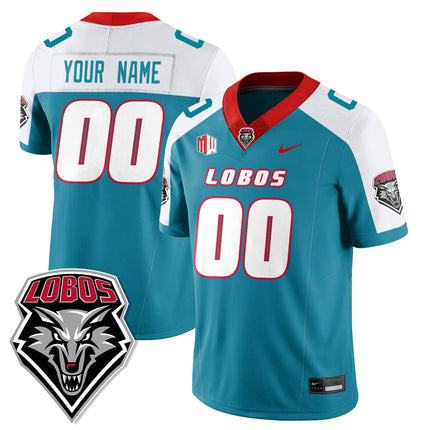 Custom UNM Lobo Football 2025 Jersey - All Stitched