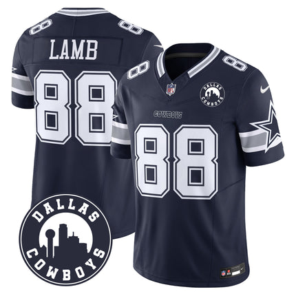 Men's Cowboys Dallas City Patch Vapor Limited Jersey - All Stitched