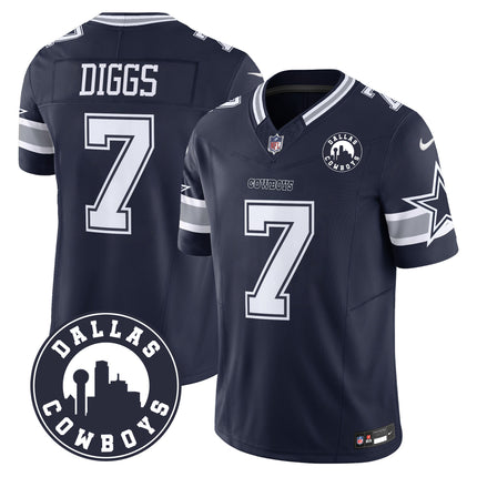 Men's Cowboys Dallas City Patch Vapor Limited Jersey - All Stitched
