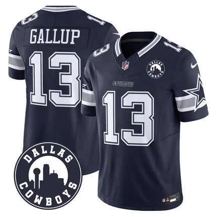 Men's Cowboys Dallas City Patch Vapor Limited Jersey - All Stitched