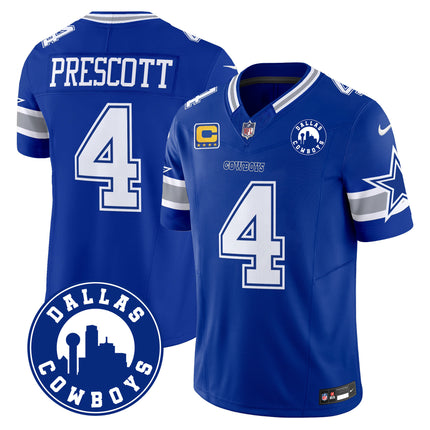 Men's Cowboys Dallas City Patch Vapor Limited Jersey - All Stitched