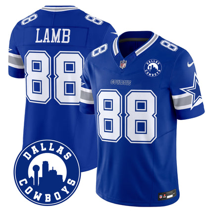 Men's Cowboys Dallas City Patch Vapor Limited Jersey - All Stitched