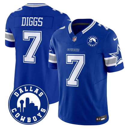 Men's Cowboys Dallas City Patch Vapor Limited Jersey - All Stitched
