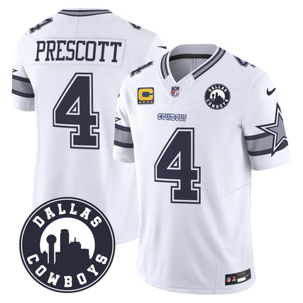 Men's Cowboys Dallas City Patch Vapor Limited Jersey - All Stitched