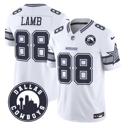 Men's Cowboys Dallas City Patch Vapor Limited Jersey - All Stitched