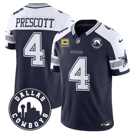 Men's Cowboys Dallas City Patch Vapor Limited Jersey - All Stitched