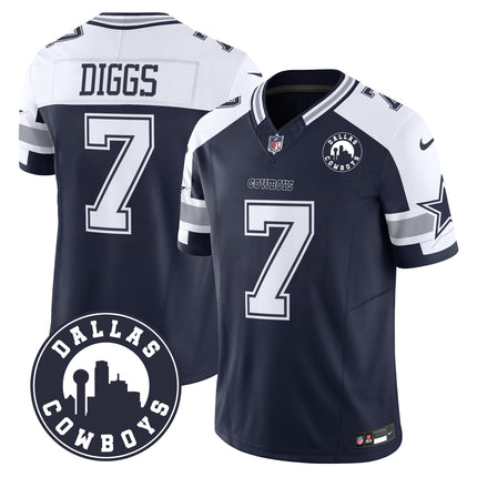 Men's Cowboys Dallas City Patch Vapor Limited Jersey - All Stitched