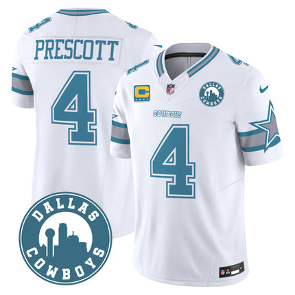 Men's Cowboys Dallas City Patch Vapor Limited Jersey - All Stitched