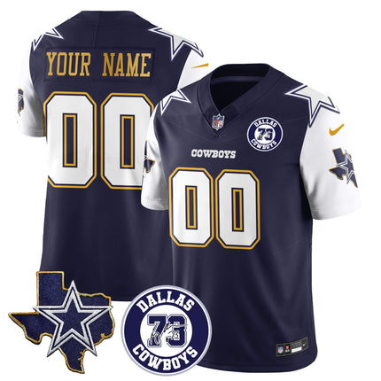Custom Cowboys Larry Allen Memorial Jersey All Stitched 406VTHNJS005