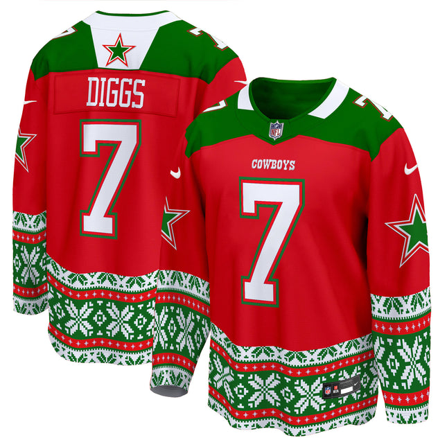 Men's Dallas Cowboys 2024 Christmas Premier Breakaway Jersey - All Printed
