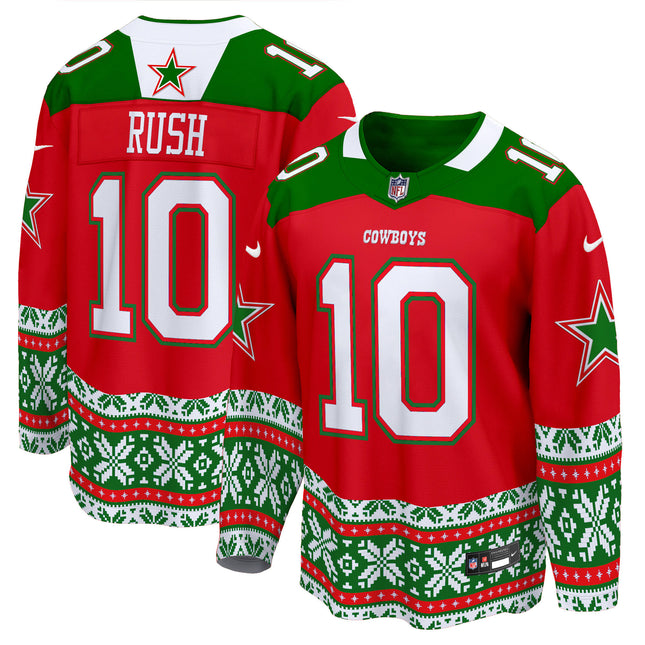 Men's Dallas Cowboys 2024 Christmas Premier Breakaway Jersey - All Printed