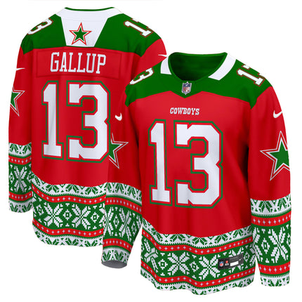 Men's Dallas Cowboys 2024 Christmas Premier Breakaway Jersey - All Printed