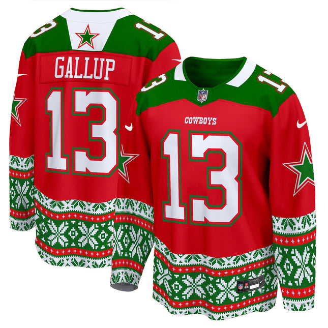 Men's Dallas Cowboys 2024 Christmas Premier Breakaway Jersey - All Printed
