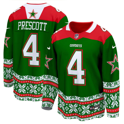 Men's Dallas Cowboys 2024 Christmas Premier Breakaway Jersey - All Printed