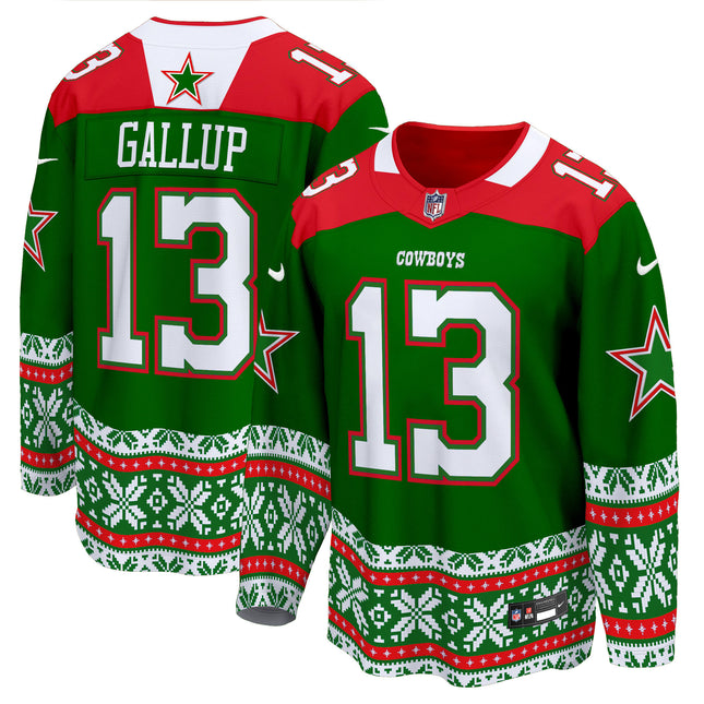Men's Dallas Cowboys 2024 Christmas Premier Breakaway Jersey - All Printed