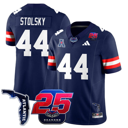 Men's Florida Atlantic Football 25th Season Jersey - All Stitched