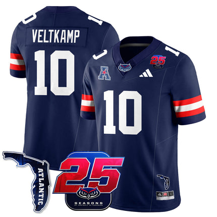 Men's Florida Atlantic Football 25th Season Jersey - All Stitched