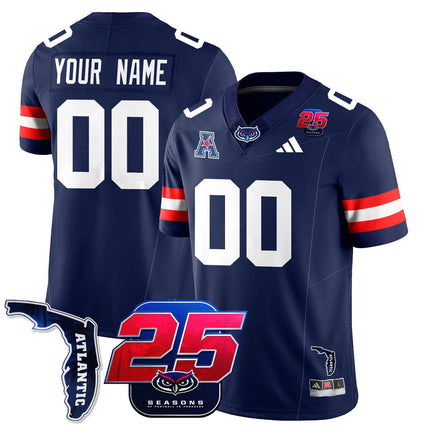 Men's Florida Atlantic Football 25th Season Jersey - All Stitched
