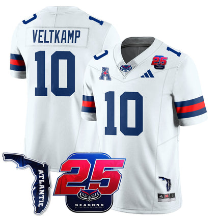 Men's Florida Atlantic Football 25th Season Jersey - All Stitched