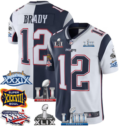 Tom Brady New England Patriots Jersey - 6x SB Champions Patch