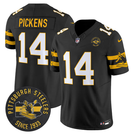 Men's Pittsburgh Steelers Throwback 1933 Patch Vapor Limited Jersey - All Stitched