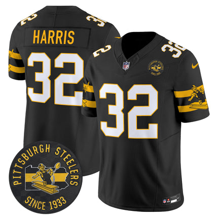 Men's Pittsburgh Steelers Throwback 1933 Patch Vapor Limited Jersey - All Stitched