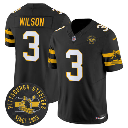 Men's Pittsburgh Steelers Throwback 1933 Patch Vapor Limited Jersey - All Stitched