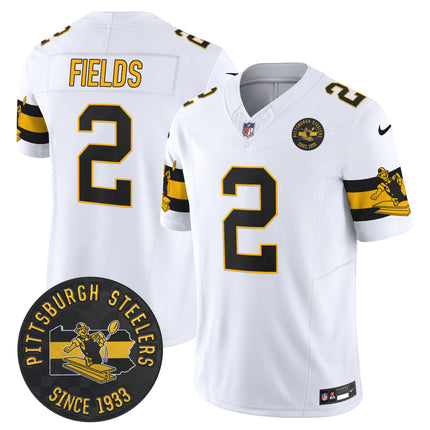 Men's Pittsburgh Steelers Throwback 1933 Patch Vapor Limited Jersey - All Stitched