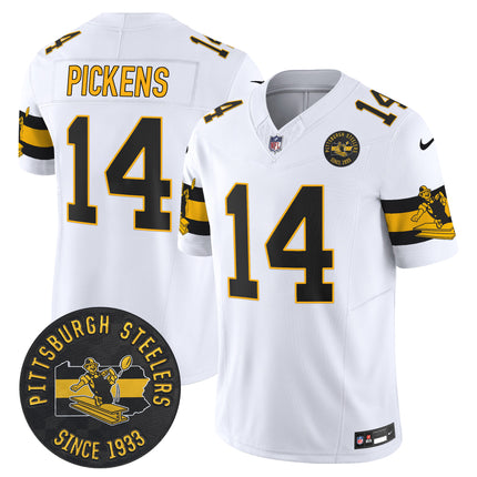 Men's Pittsburgh Steelers Throwback 1933 Patch Vapor Limited Jersey - All Stitched