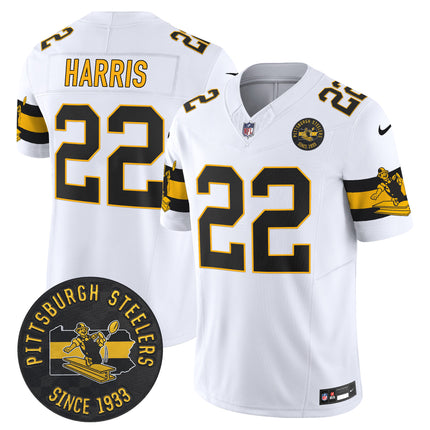 Men's Pittsburgh Steelers Throwback 1933 Patch Vapor Limited Jersey - All Stitched