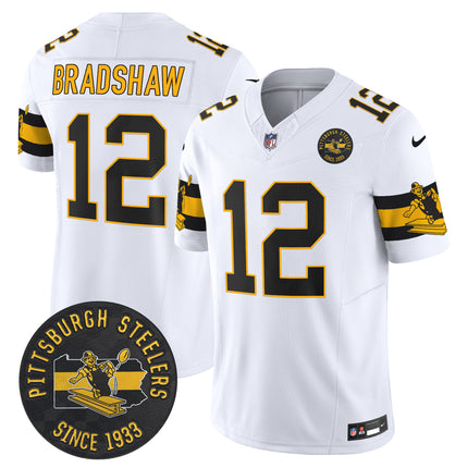 Men's Pittsburgh Steelers Throwback 1933 Patch Vapor Limited Jersey - All Stitched