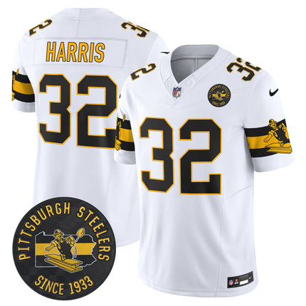 Men's Pittsburgh Steelers Throwback 1933 Patch Vapor Limited Jersey - All Stitched