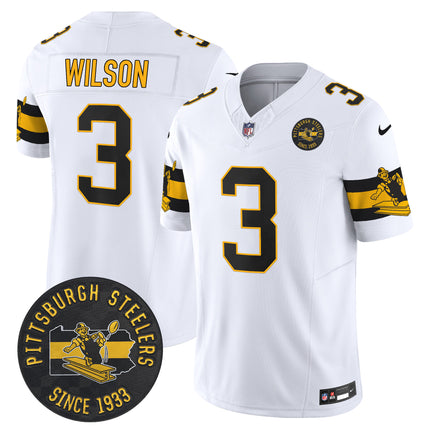 Men's Pittsburgh Steelers Throwback 1933 Patch Vapor Limited Jersey - All Stitched
